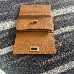 Fendi Brown Textured Leather Wallet